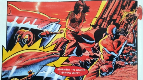 Heritage preview comic strip from Doctor Who Magazine