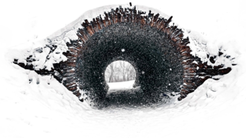 Image of a tunnel in the snow