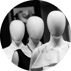 Image of some faceless mannequins