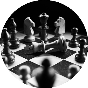 Grayscale Photography Of Chessboard Game
